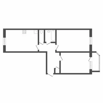2-комнатная квартира: Тюмень, Широтная улица, 170 (62.5 м)