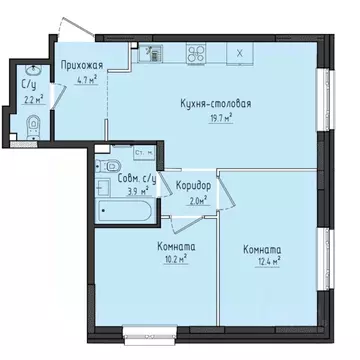 2-к кв. Удмуртия, Завьяловский район, с. Первомайский Город ...