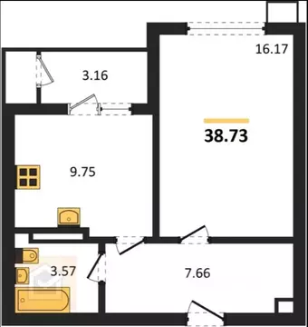 1-к кв. Крым, Евпатория ул. Чапаева, 28 (38.73 м)