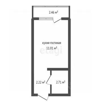 Студия Воронежская область, Воронеж ул. Гаршина, 25к4 (17.17 м)