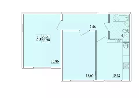 2-к кв. Крым, Симферопольский район, с. Мирное МирГрад жилой комплекс ...