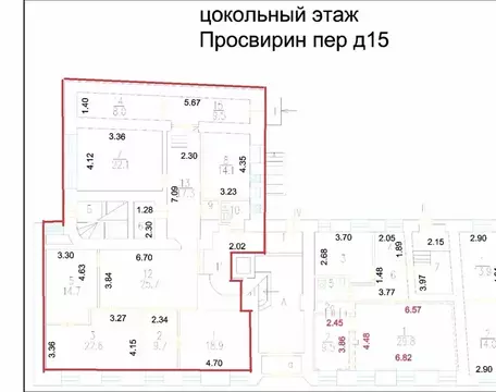 Помещение свободного назначения в Москва пер. Просвирин, 15 (182 м)