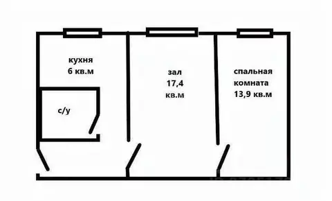 2-к кв. Татарстан, Казань ул. Декабристов, 106 (46.0 м)