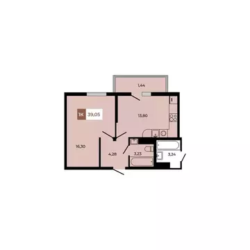 1-к кв. Ростовская область, Аксайский район, Щепкинское с/пос, пос. ...