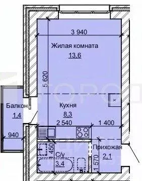 1-к кв. Алтайский край, Барнаул ул. Анатолия, 304 (29.0 м)