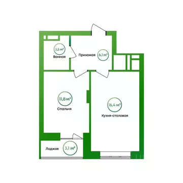 1-к кв. Астраханская область, Астрахань ул. Пестеля, 19 (39.3 м)
