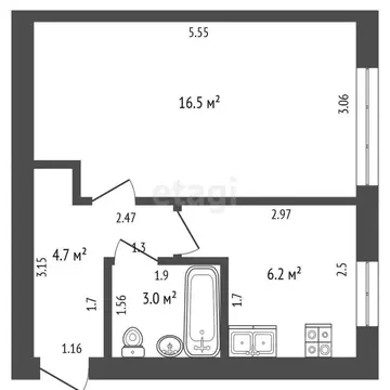 1-к кв. Башкортостан, Стерлитамак просп. Октября, 51 (30.4 м)