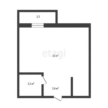 Квартира-студия: Краснодар, Павловская улица, 1/10/1 (21.9 м)