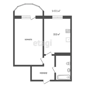 1-к кв. Тюменская область, Тюмень Антипино мкр, ул. Беловежская, 3к1 ...