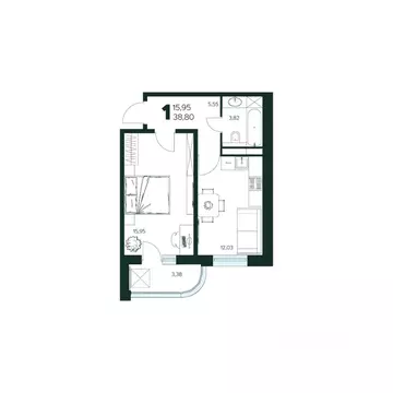 1-к кв. Московская область, Химки Сходня мкр, Первомайская ул., ...