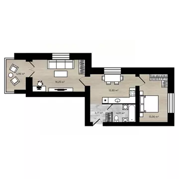 2-к кв. Ярославская область, Ярославль пос. Парижская Коммуна, ул. ...