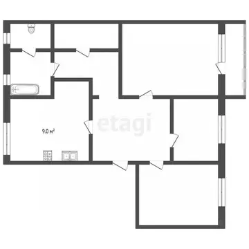 3-к кв. Архангельская область, Архангельск Средняя Маймакса мкр, ул. ...
