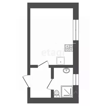 Студия Тюменская область, Тюмень Тульская ул., 8А (25.0 м)