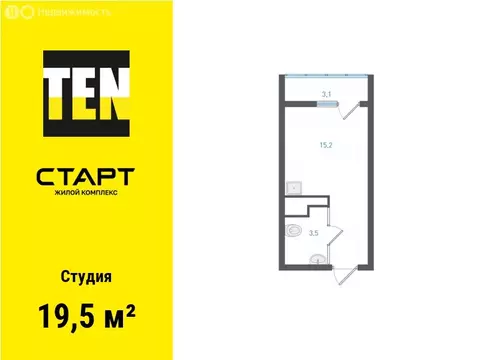 Квартира-студия: Екатеринбург, микрорайон Академический, 4-й квартал ...