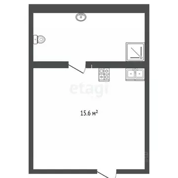 Студия Тюменская область, Тюмень Олимпийская ул., 22 (15.6 м)