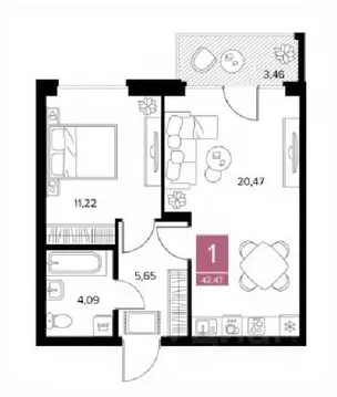 1-к кв. Рязанская область, Рязанский район, Тюшевское с/пос, д. Хирино ...