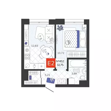 1-к кв. Тульская область, Тула Мясново мкр, Желания жилой комплекс ...