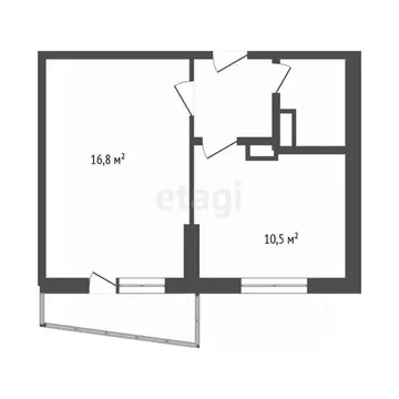1-к кв. Белгородская область, Белгородский район, Северный городское ...