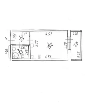 Квартира-студия: Санкт-Петербург, Плесецкая улица, 10 (22 м)
