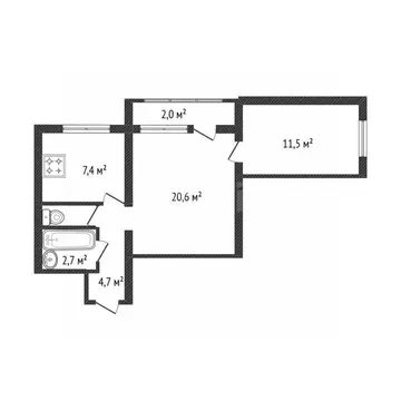 2-к кв. Брянская область, Клинцы ул. Мира, 95 (48.0 м)