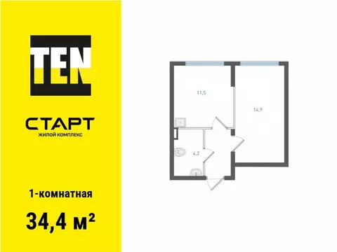 1-к кв. Свердловская область, Екатеринбург ул. Академика Вонсовского, ...