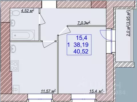 1-к кв. Ярославская область, Ярославский муниципальный округ, пос. ...