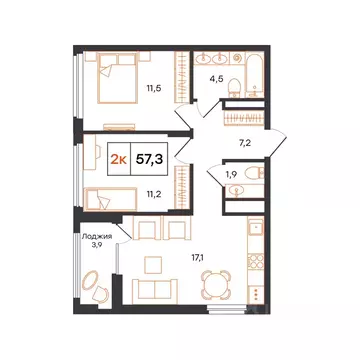 2-к кв. Свердловская область, Нижний Тагил 1-й кв-л, Александровский ...
