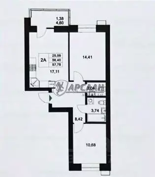 2-к кв. Татарстан, Пестречинский район, Шигалеевское с/пос, с. Новое ...