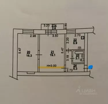 2-к кв. Ростовская область, Ростов-на-Дону пос. Ясная Поляна, ул. ...