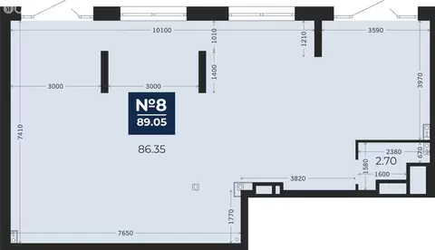 Помещение свободного назначения (89.05 м)
