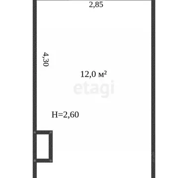Комната Белгородская область, Белгород Вокзальная ул., 19 (12.5 м)