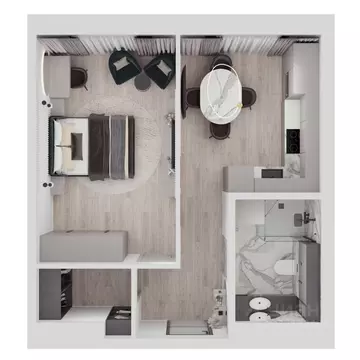 1-к кв. Хабаровский край, Хабаровск ул. Шеронова, 12 (42.1 м)