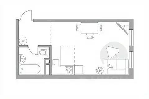 Студия Москва Каширское ш., 1К2С5 (32.56 м)