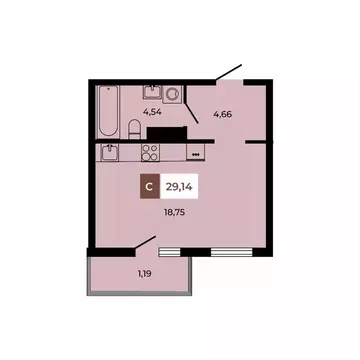 1-к кв. Ростовская область, Аксайский район, Щепкинское с/пос, пос. ...