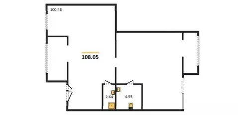 Помещение свободного назначения (108.05 м)