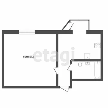 1-комнатная квартира: Петропавловск-Камчатский, бульвар Пийпа, 8 (30.3 ...