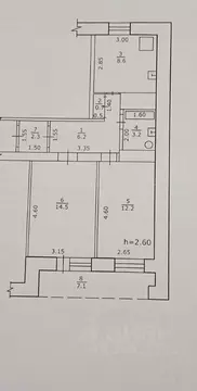2-к кв. Башкортостан, Благовещенск ул. Седова, 116 (55.9 м)
