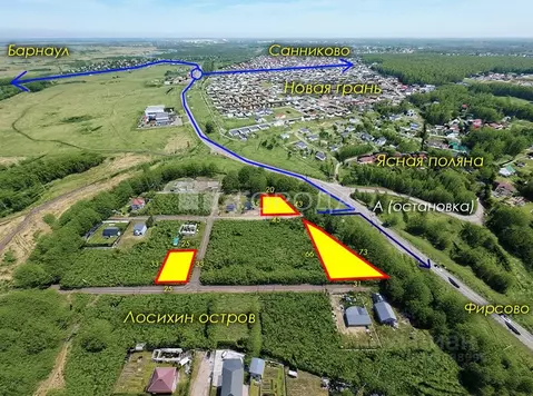 Участок в Алтайский край, Первомайский район, с. Санниково проезд ...