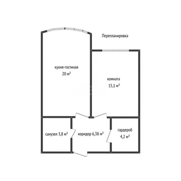 1-комнатная квартира: Краснодар, микрорайон Догма Парк, улица Марины ...