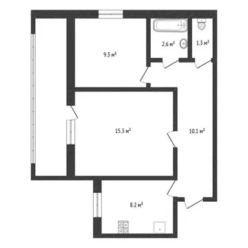 2-комнатная квартира: Нижний Новгород, Ковалихинская улица, 64 (48 м)
