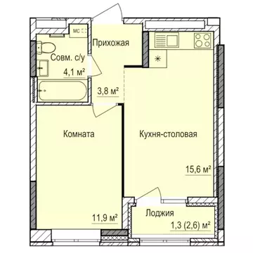 1-к кв. Удмуртия, Ижевск Буммаш жилрайон, Покровский жилой комплекс ...