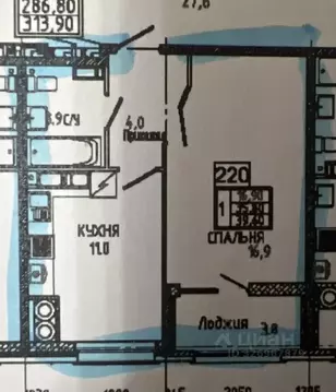 1-к кв. Ставропольский край, Ставрополь просп. Российский, 12к2 (39.0 ...