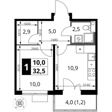 1-к кв. Московская область, Химки Подрезково мкр, 1-й Шереметьевский ...