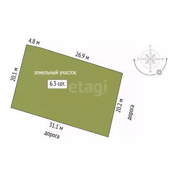 Дом в Тюменская область, Тюмень Дубрава СНТ, ул. 8-я Вишневая (59 м)