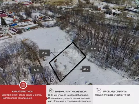 Участок в Хабаровский край, Хабаровский район, с. Ракитное  (10.6 ...