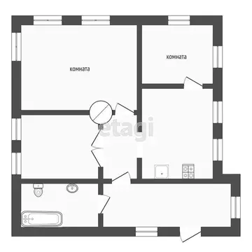 Дом в посёлок Лебедёвка, улица Ермака (70 м)