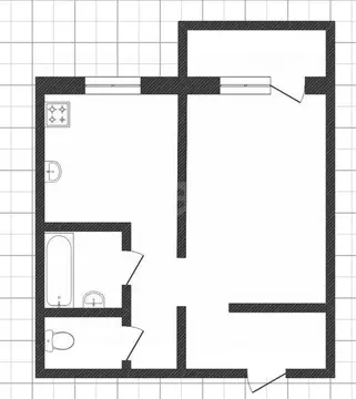 1-к кв. Липецкая область, Липецк Агрономическая ул., 17 (32.0 м)