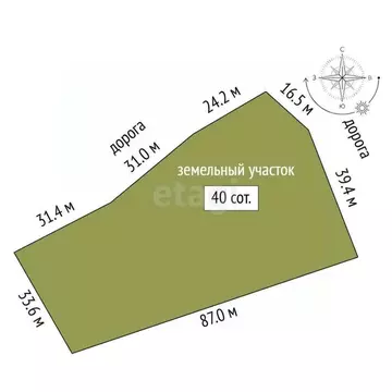 Участок в Ростовская область, Родионово-Несветайское с/пос, Павленков ...