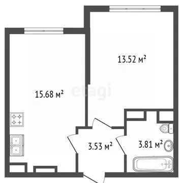 1-к кв. Санкт-Петербург ул. Ивинская, 17 (36.5 м)
