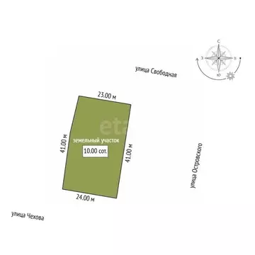 Участок в Амурская область, Благовещенск Свободная ул., 140 (10.0 ...